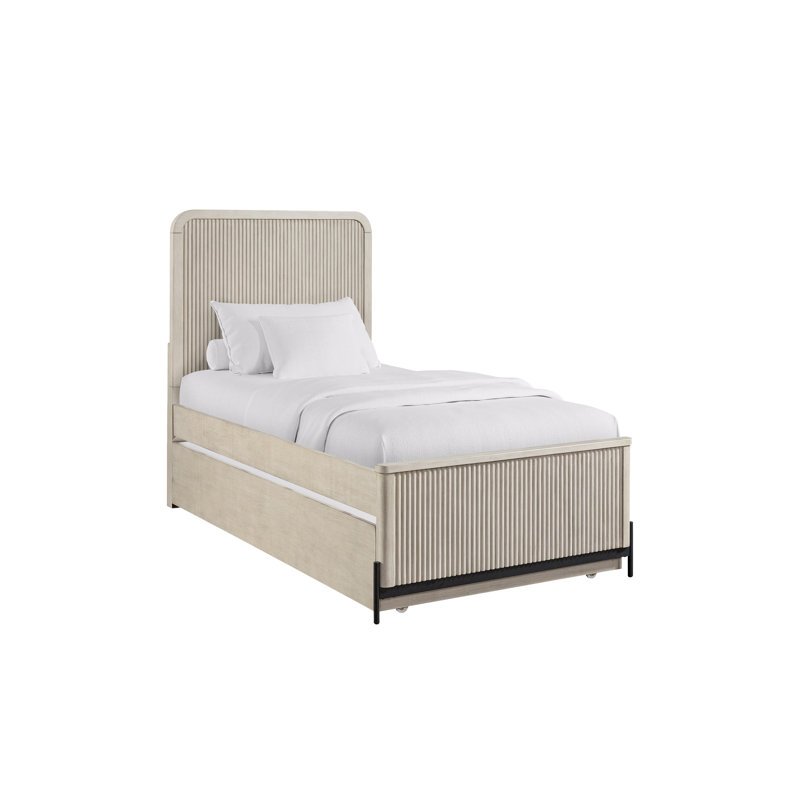 Lit gigogne double Taupe