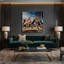 Art sportif sur toile brun-447059511