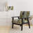 'Hendrelino - Multicolor Twin City - Upholstered Glam Accent Arm Chair