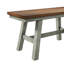 Ensemble de table de salle à manger en bois 6 pièces avec long banc et 4 chaises de salle à manger de style campagnard TopMAX-200042502