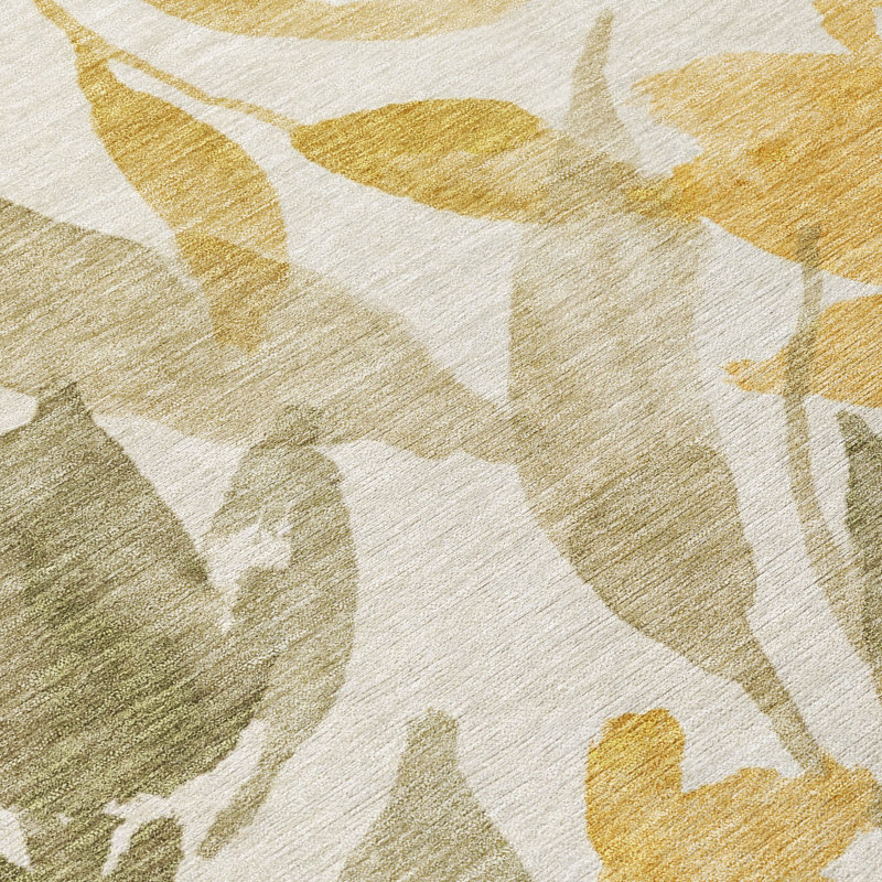 Tapis tropical intérieur / extérieur lavable à la machine Chantille ACN2960, Lin, 5 pi x 7 pi 6 po