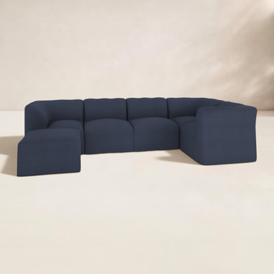 Canapé d'extérieur avec repose-pieds Sunbrella® 124 "Praia