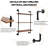 3-Tier Industrial Pipe Floating Shelf – Rustic 30 inch Wood Wall-Mounted Storage Shelf