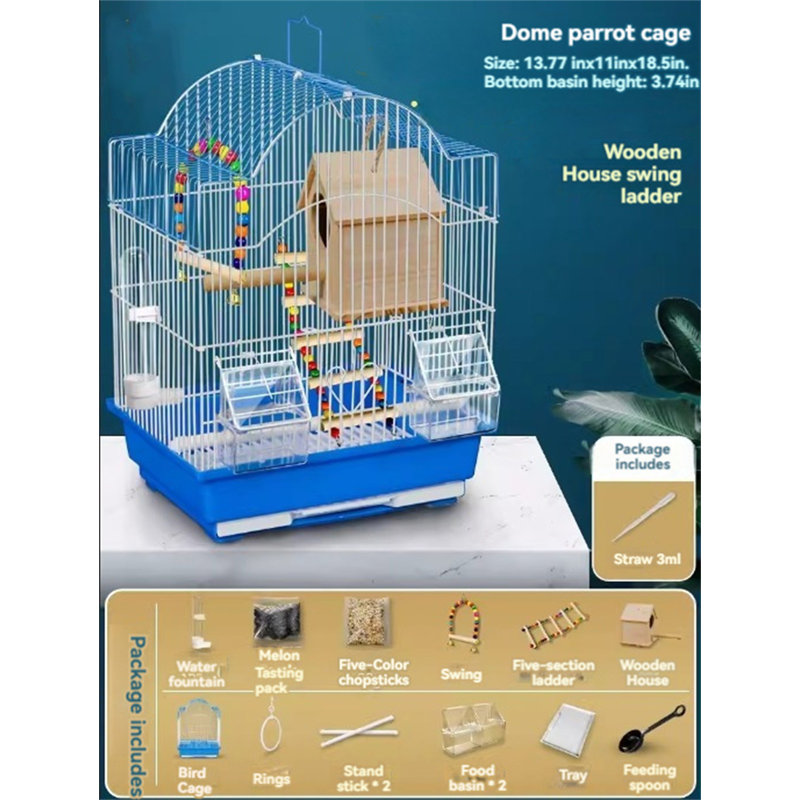 Cage à oiseaux Garl, H 19 po x l 14 po x P 11 po