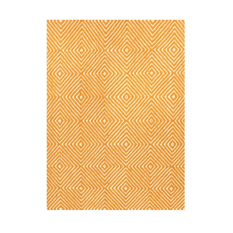 Dazzler Geometric Area Rug in Orange, Rectangle 8'2" x 10'1"