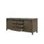 Meuble-lavabo double brun rustique 80 po X P 22 po D