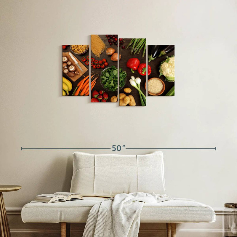 Yarlin Healthy Vegetables, 22" H x 36" W