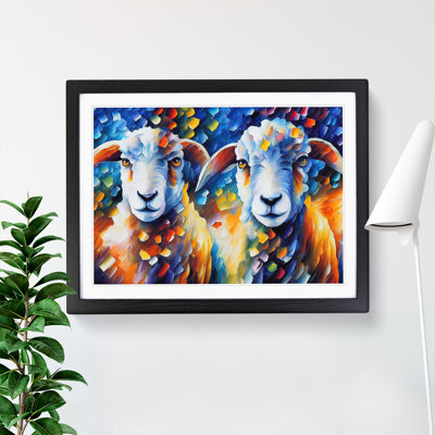 Sheep Vol.2 Abstract - Framed Print