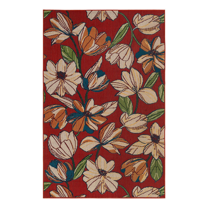 Tapis intérieur / extérieur Camalu Marlenia, Rectangle 6 pi 1 po x 9 pi