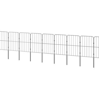 Adalynd 61cm H x 31cm W Metal Fence Panels Included