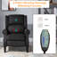 Fauteuil inclinable de massage avec fonction chauffante, télécommande,-381861997