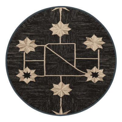 Tapis noir lavable à la machine