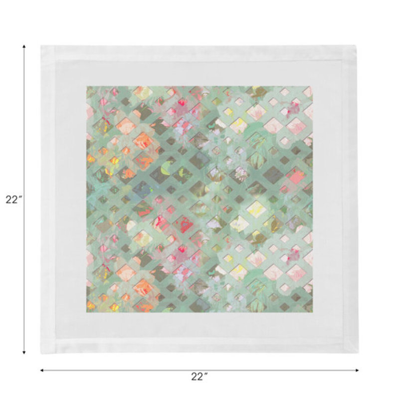 Defosse Trellis Square Napkins, Brandun