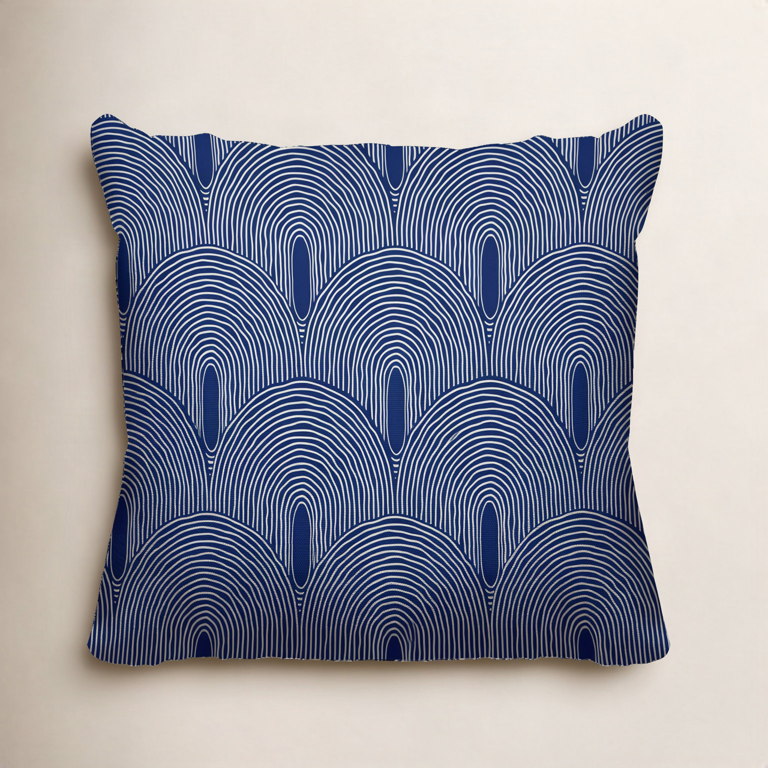 Limpo Indoor/Outdoor Throw Pillow, 20" x 20", Navy Blue