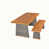 Gray/Teak sélectionné