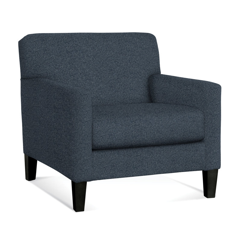 Tampa Upholstered Armchair, Black, Basic Blue; 0317-63