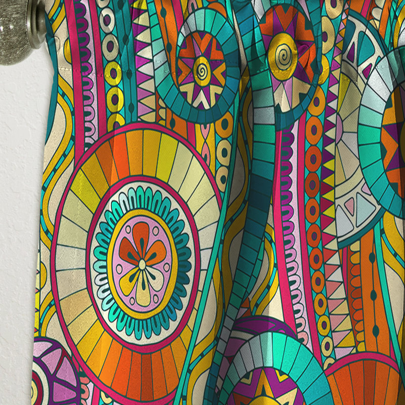 Élément de mosaïque tribal Doddle, L 52 po x L 63 po