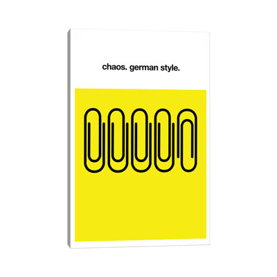 Chaos German Style by Kubistika - Wrapped Canvas Print