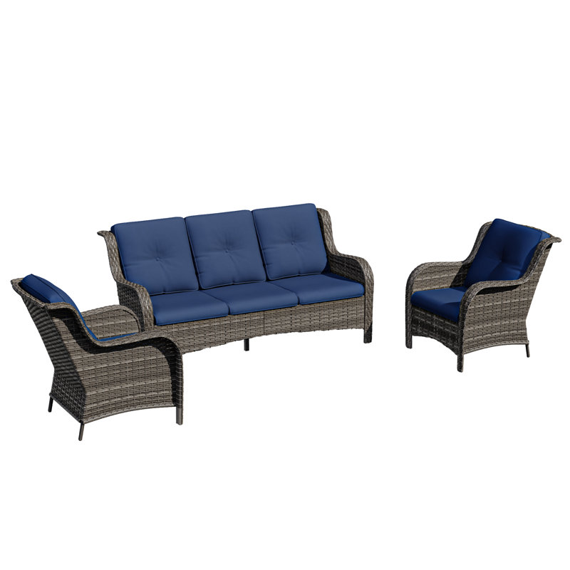 5-person Patio Furniture Set, Blue