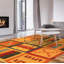 Tapis en laine brun clair fait à la main
