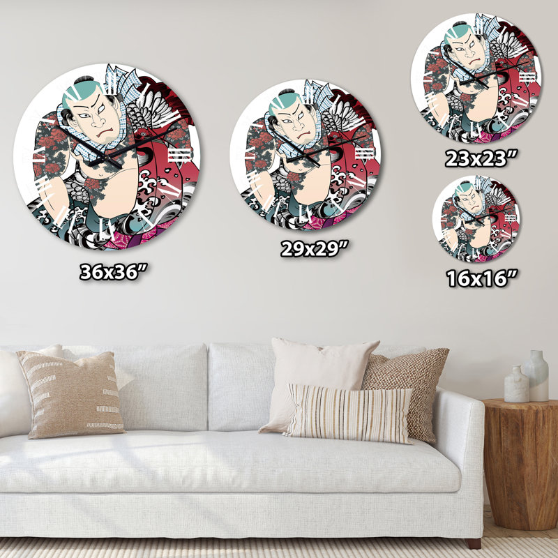 Horloge murale bohémienne et éclectique, Petit