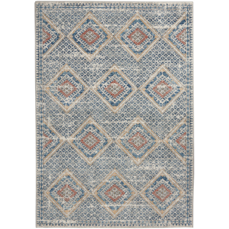 Geometric Indoor Rug, Rectangle 3' x 5'
