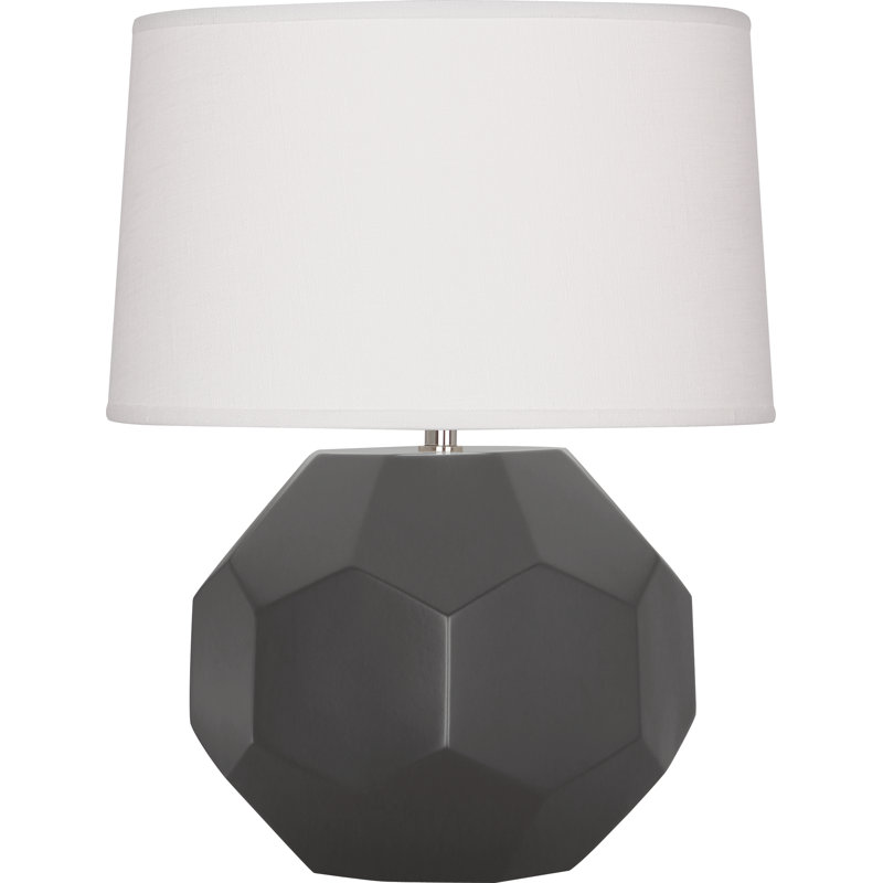 Franklin Table Lamp, 16.5" H x 12.5" W x 12.5" D, Ash