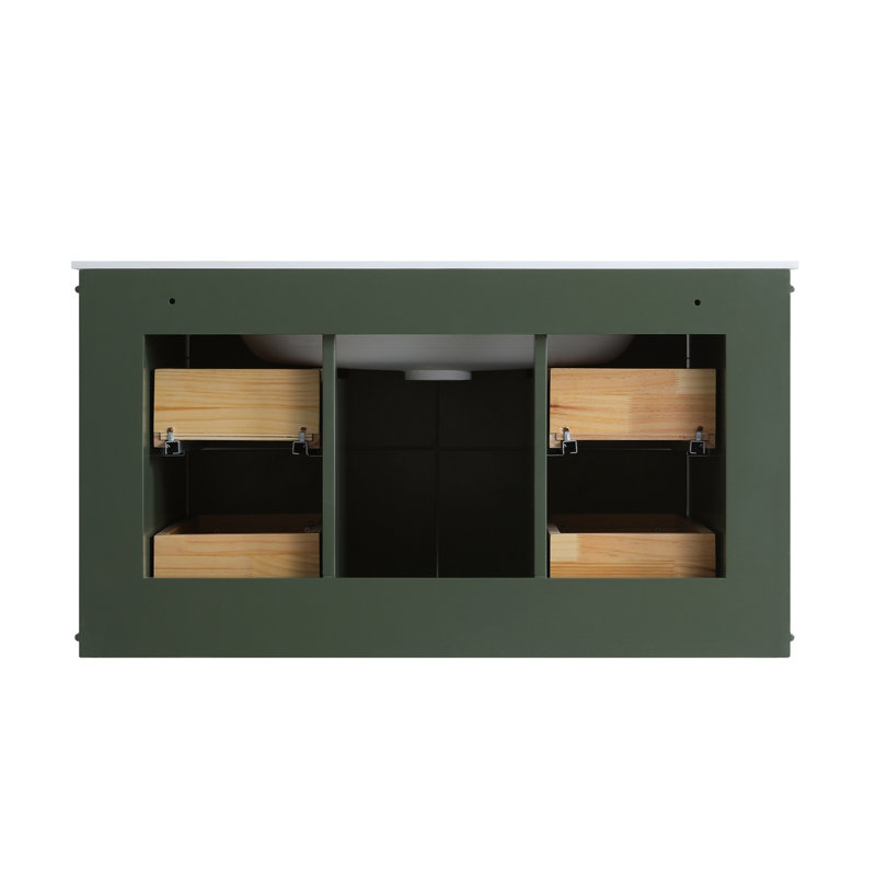 Meuble-lavabo mural simple de 36 pouces