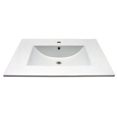 Plateau de meuble-lavabo simple 31 po