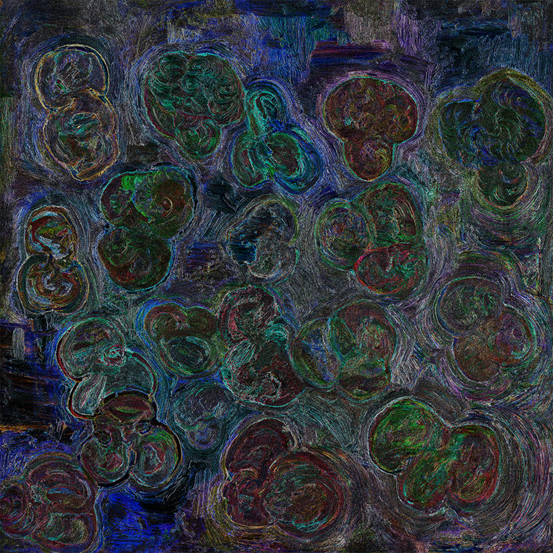 Particles GES Painting by Irina Gorbman, 36" H x 36" W