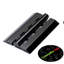 4x Black Acrylic Plastic Piano Hinges 75 mm, Self-Adhesive, No Glue Required