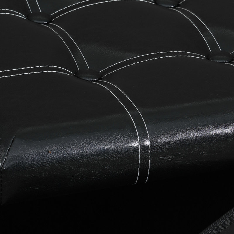 Alauda Faux Leather Ottoman