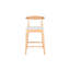 Chaises de comptoir de 24 po en bois massif de style Mid-Century moderne, tables non incluses-1110872474