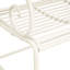 Banc de jardin Sunnydaze - blanc-1090656751