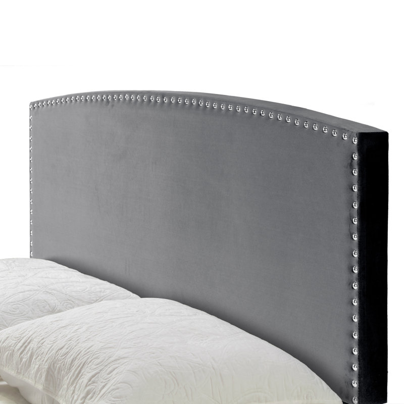 Dejuna Upholstered Standard Bed, Silver Gray