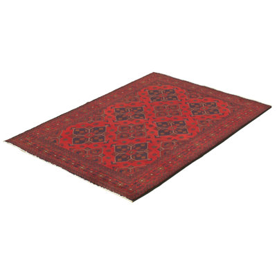 Kambel One-of-a-Kind 4'3" X 6'6" 2010s Wool Area Rug in Red
