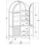 Vitrine vitrée à 4 portes Kimpton