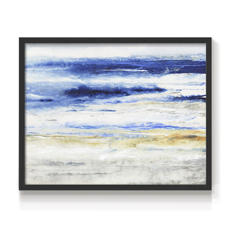 Choppy Seas I - Reproduction encadrée - Restickable, Noir, noir, noir, noir, H 16 po x l 20 po