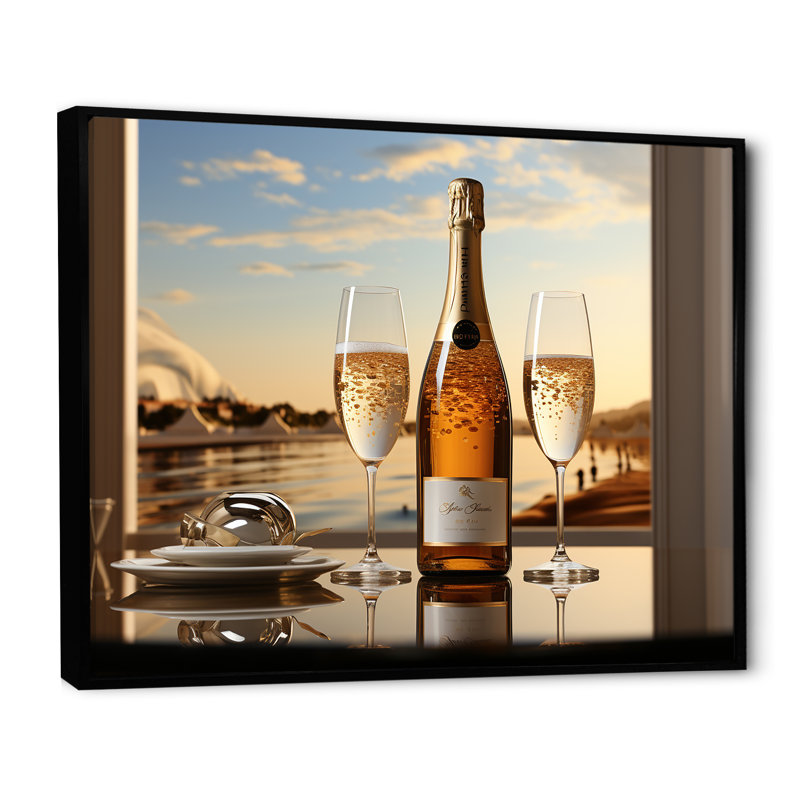 Bulles de rêves I sur toile, Cadre flottant noir, H 24 po x l 32 po x P 1 po