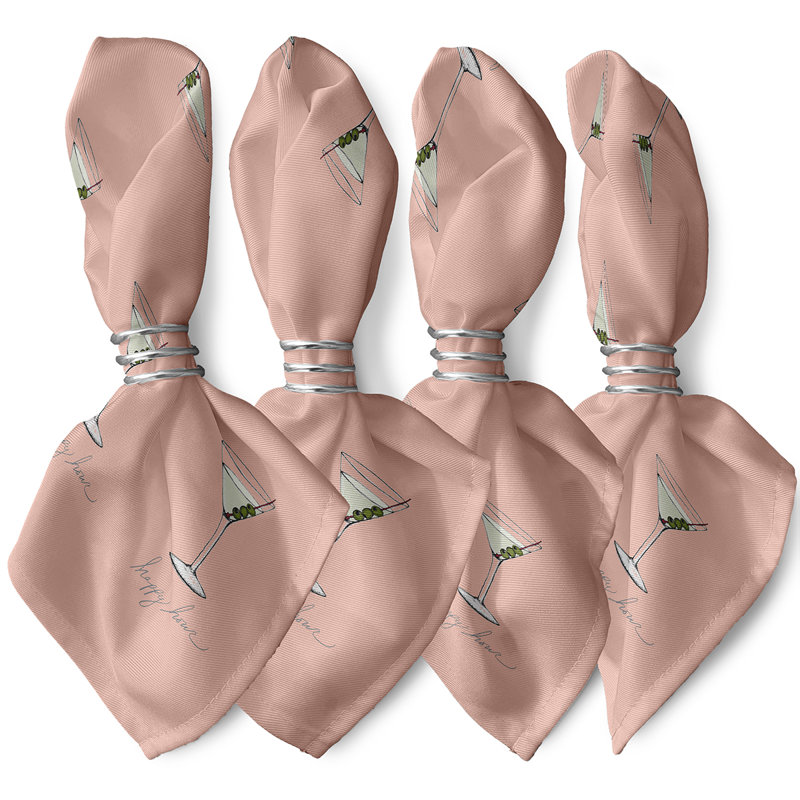 Ensemble de serviettes 4 pièces Josefien, Corail