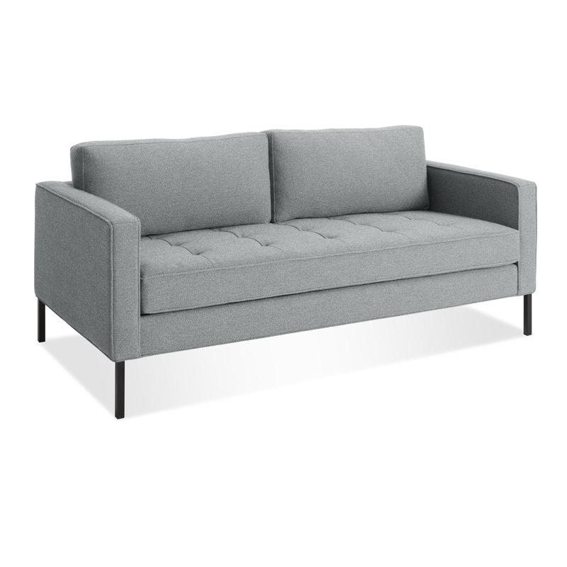 Paramount Sofa, Sanford Ceramic Crossweave, Metal, 32" H x 95" W x 34" D