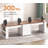 90.5" 2 Person Computer Desk, Long Office Desk With Storage Drawers-1273150995