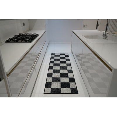 Mistie Non-Slip Geometric Doormat