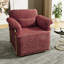 Fauteuil demi-tonneau rembourré et pivotant-41376915