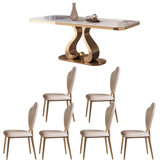 Light luxury simple rectangular dining table