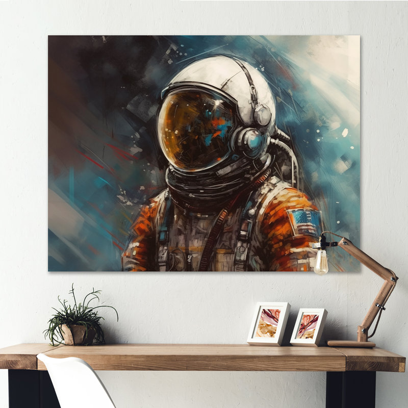 Fonaut Astronauts III sur toile, H 24 po x l 32 po x P 1 po