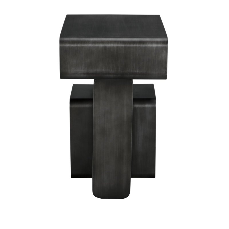 Danville End Table, Gun Metal
