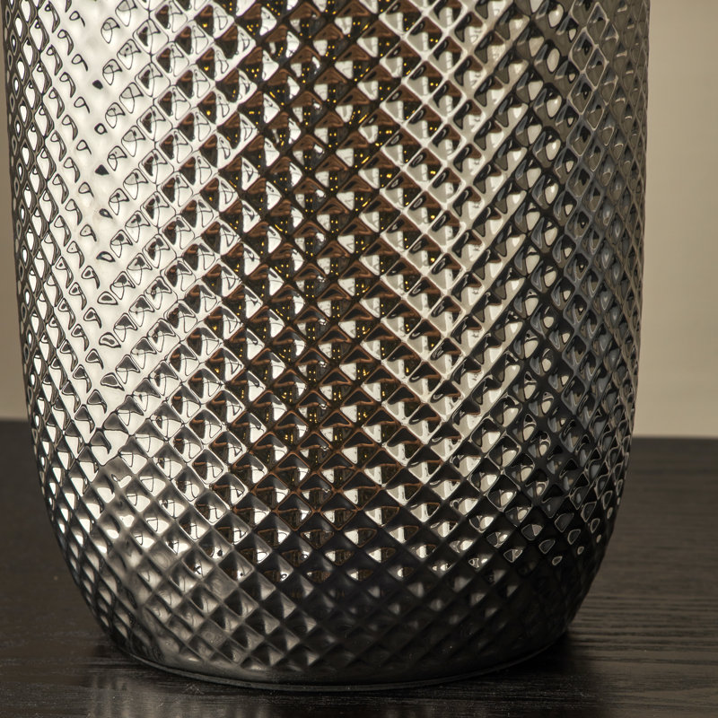 Soler Ceramic Table Lamp, Silver