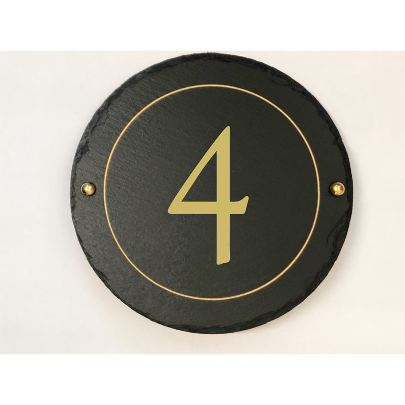 Easingwold 24cm H Stone House Number, 4