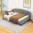 Upholstered Full Wood Daybed with Button Tufting and Center Legs-300789140